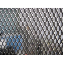 Black painted expanded metal mesh